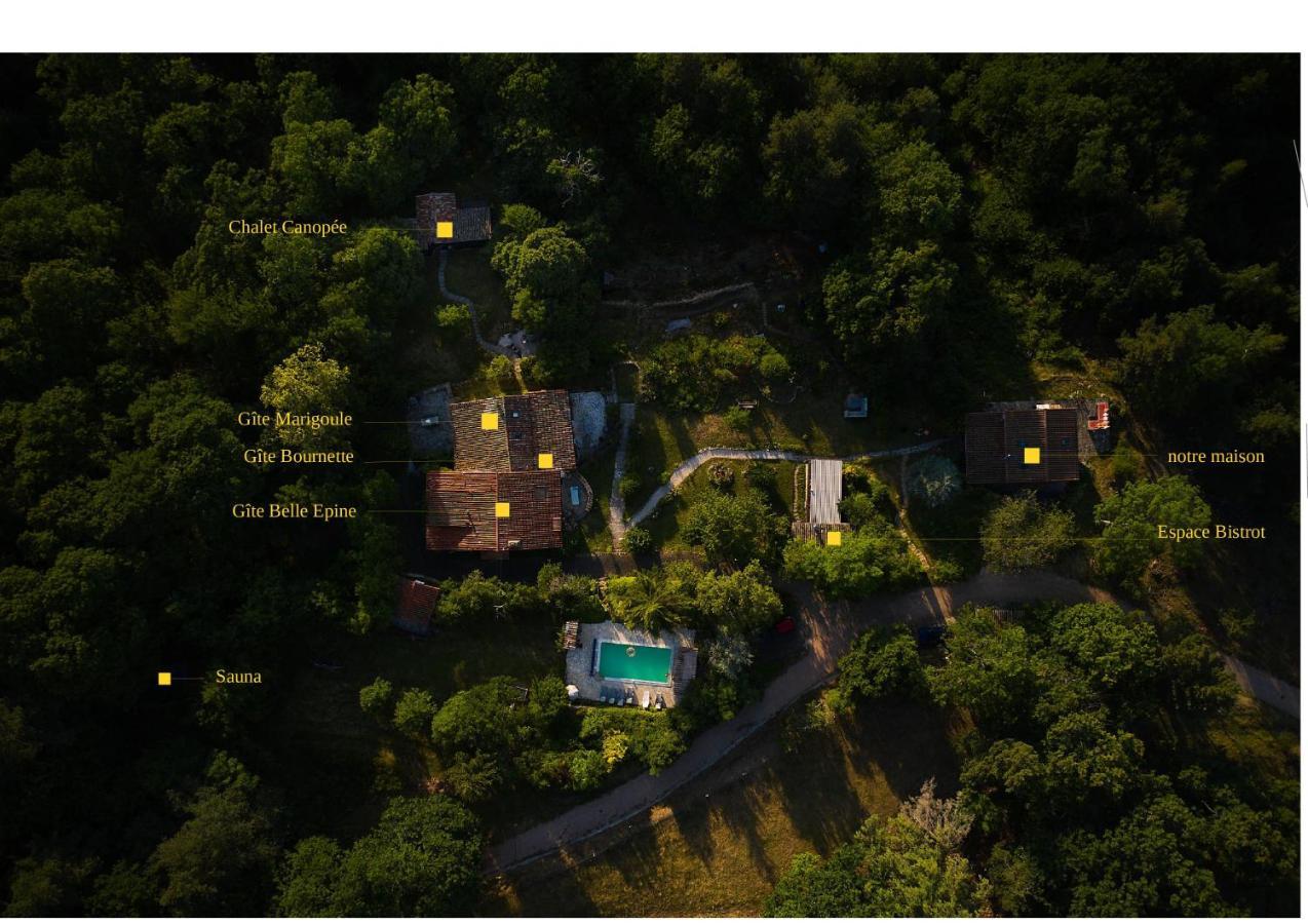 Les Grangeonnes, Gites Nature, Piscine, Bain Nordique, Sauna Pour Accueil Familiale Ou De Groupe Saint-Basile Exterior foto